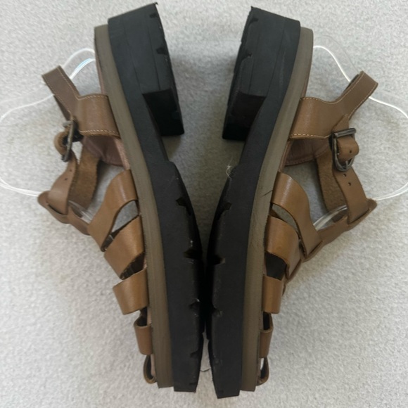 Free People Delaney Fisherman Platformsandal shoes‎ leather size 40 - Picture 6 of 9